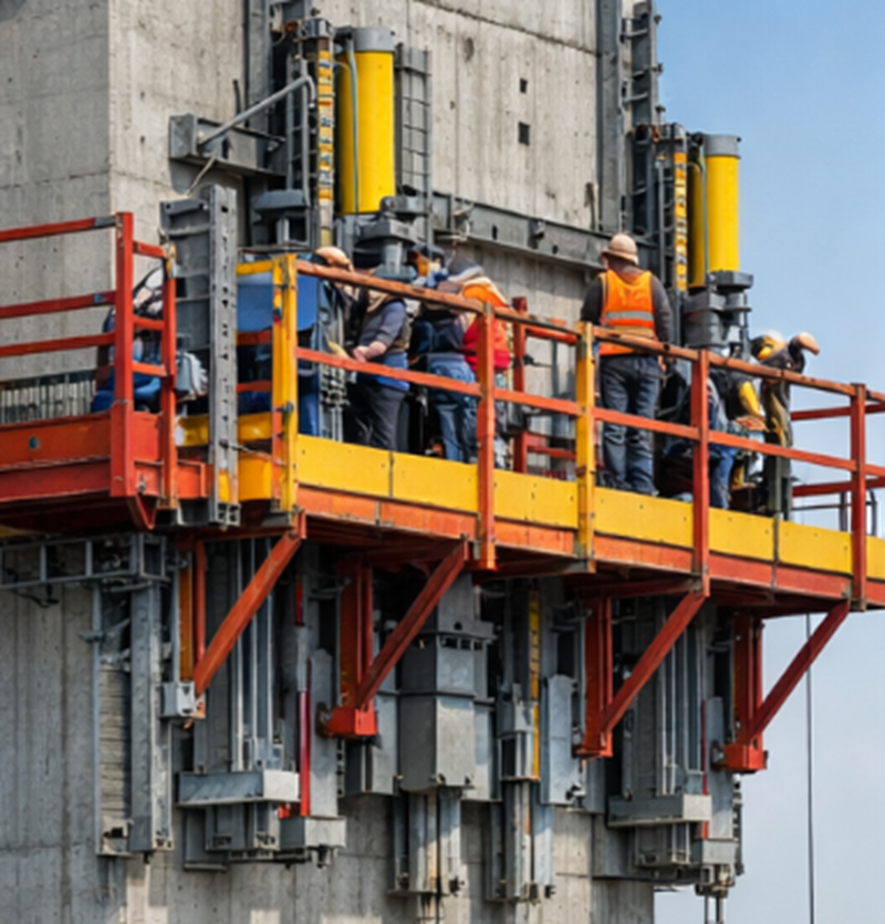 self climbing formwork coffrage auto-grimpant